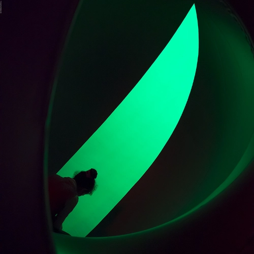 croissant vert silhouette
